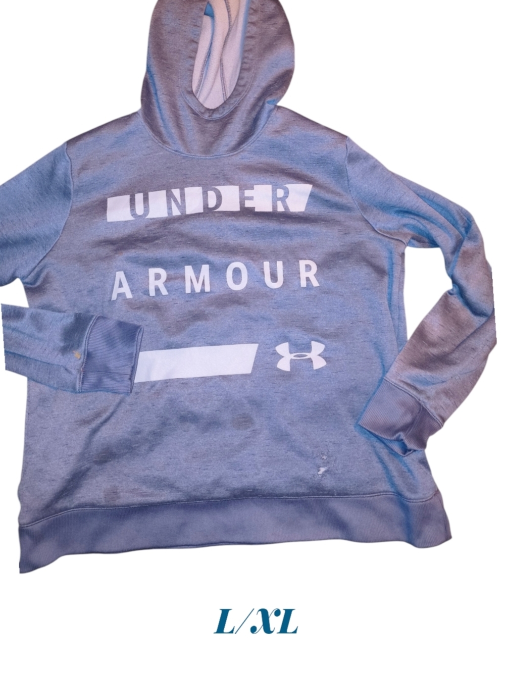 Under Armour Light Gray Logo Pullover Hoodie